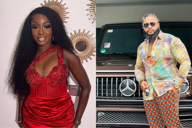 Reality star TolaniBaj spark dating rumor and set her eye on WhiteMoney, Despite romantically involved with Neo Akpofure in Big Brother house.