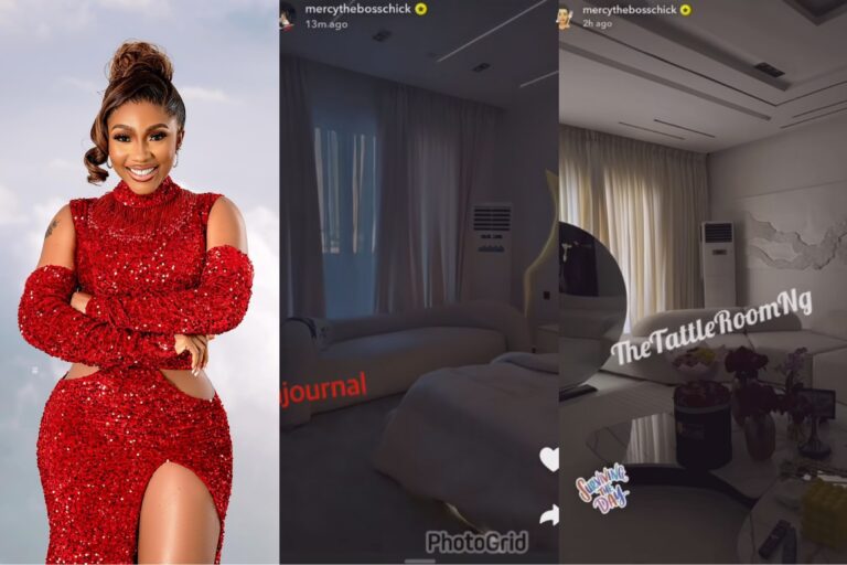Mercy Eke spark reactions online as she continue showing off some part of her luxury life, shared video from her expensive bedroom cost millions.