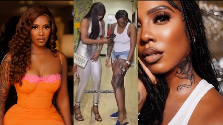 Tiwa Savage reveal meaning of her new tattoos and secrets to her sparkling beauty, disclose her outfit to the interview ground cost over N100 million naira.