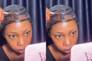 The lady transformation journey to look like Davido