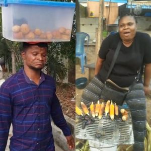 viral fish pie seller Alex Evalsam x roadside corn seller